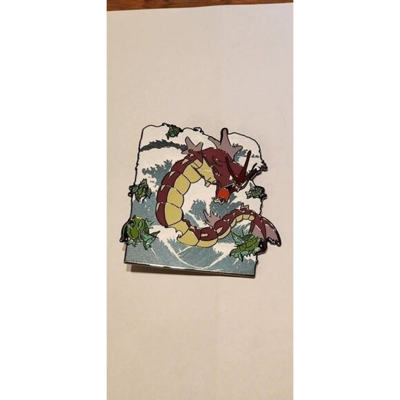 HUGE Red Shining Gyarados & Magikarp Pin – Limited Tsunami Pokémon Collectible - Picture 6 of 7